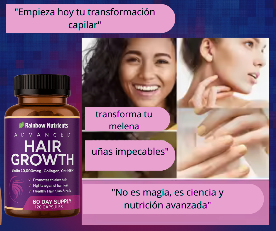 SUPLEMENTO PREMIUN PARA CABELLOS UÑAS X120 CAP.